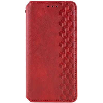 Шкіряний чохол книжка GETMAN Cubic (PU) для Samsung Galaxy S23 FE Червоний (268125) 268125 фото