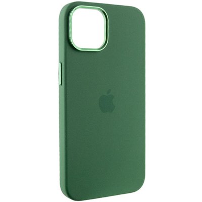 Чохол Silicone Case Metal Buttons (AA) для Apple iPhone 14 (6.1") Зелений / Clover (256188) 256188 фото