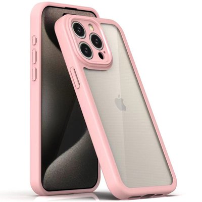 TPU чехол Transparent + Colour 1,5mm для Apple iPhone 14 Pro Max (6.7") Pink (279309) 279309 фото