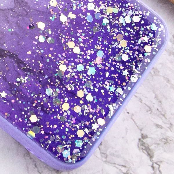 TPU чохол Spangle star з захистом камери для Samsung Galaxy A54 5G Бузковий (258939) 258939 фото