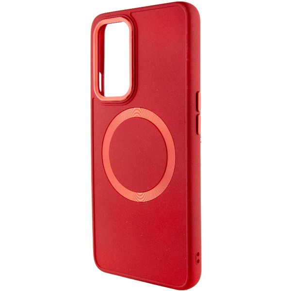 TPU чохол Bonbon Metal Style with MagSafe для OnePlus 9 Червоний / Red (258527) 258527 фото