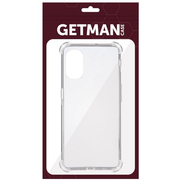 TPU чохол GETMAN Ease logo посилені кути для Oppo A52 Безбарвний (прозорий) (217934) 217934 фото