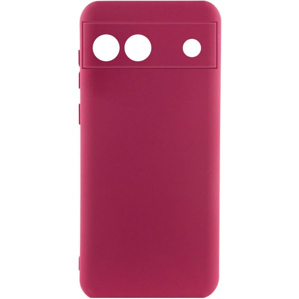 Чохол Silicone Cover Lakshmi Full Camera (A) для Google Pixel 6a Бордовий / Marsala (263367) 263367 фото