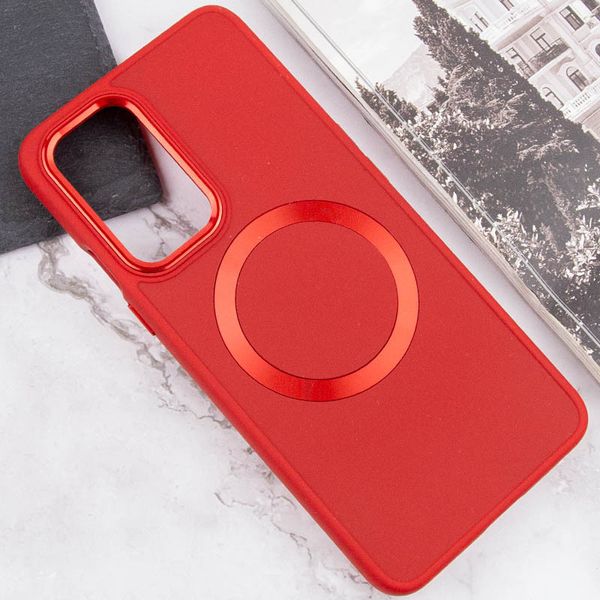 TPU чохол Bonbon Metal Style with MagSafe для OnePlus 9 Червоний / Red (258527) 258527 фото