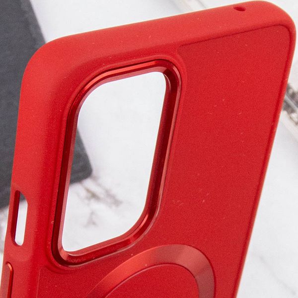 TPU чохол Bonbon Metal Style with MagSafe для OnePlus 9 Червоний / Red (258527) 258527 фото