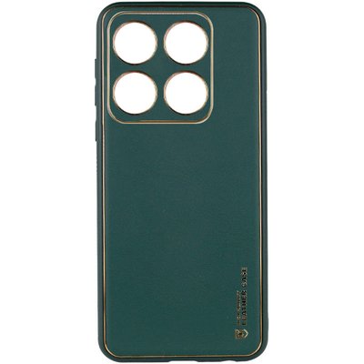Шкіряний чохол Xshield для Xiaomi 14 Pro Зелений / Army green (273739) 273739 фото