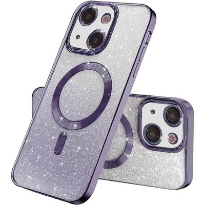 TPU чохол Delight case with MagSafe з захисними лінзами на камеру для Apple iPhone 13 mini (5.4") Фіолетовий / Deep Purple (261364) 261364 фото