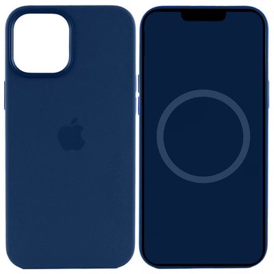 Чохол Silicone case (AAA) full with Magsafe and Animation для Apple iPhone 15 (6.1") Синій / Storm Blue (268042) 268042 фото