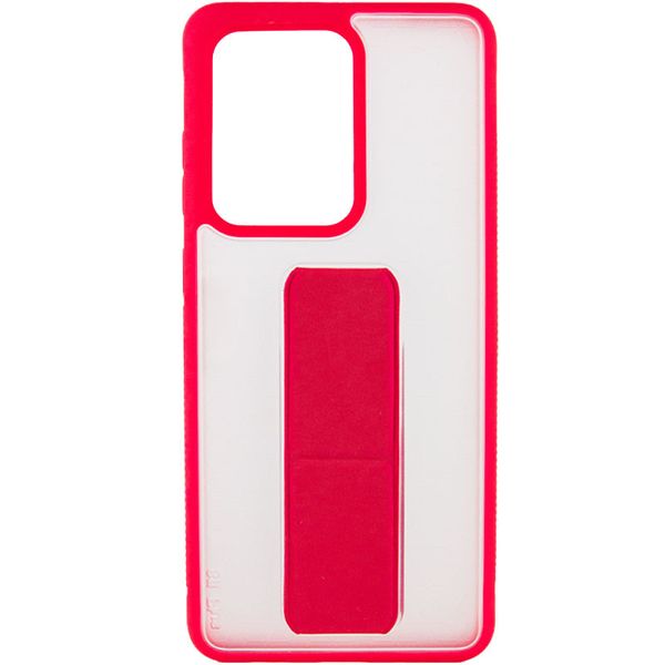 Чохол TPU+PC Hand holder для Samsung Galaxy S20 Ultra Малиновий (156721) 156721 фото