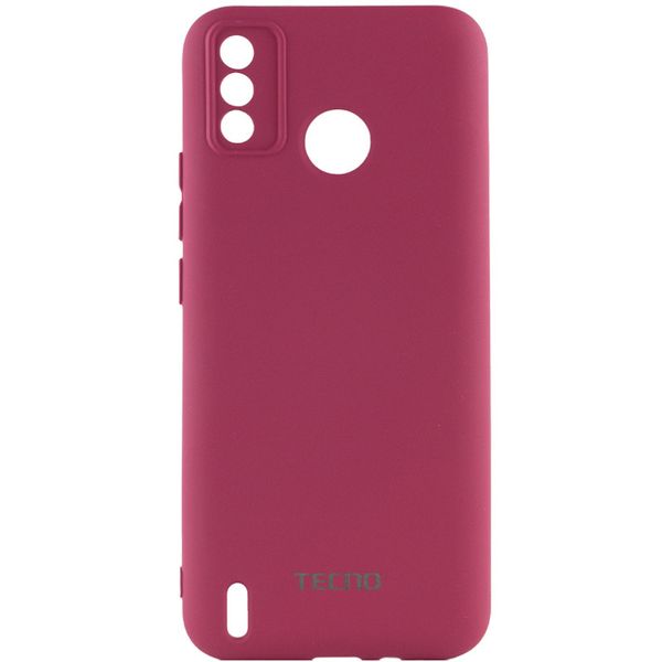 Чохол Silicone Cover My Color Full Camera (A) для TECNO Spark 6 Go Бордовий / Marsala (207148) 207148 фото