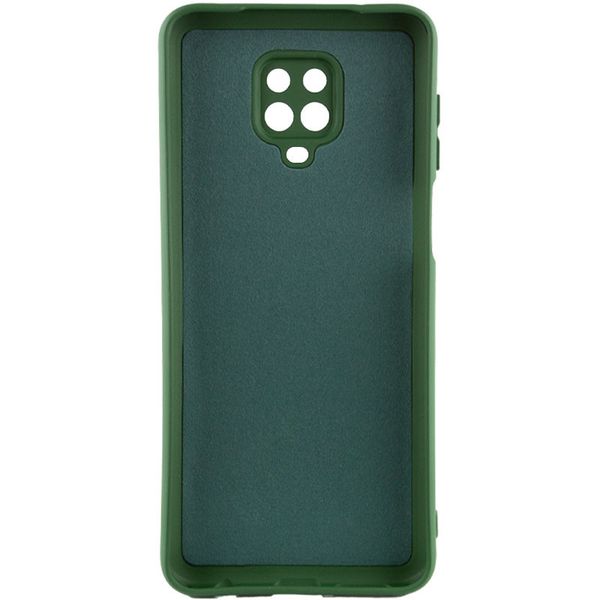 Чохол TPU GETMAN Liquid Silk Full Camera для Xiaomi Redmi Note 9 Pro Max Зелений / Dark green (301117) 301117 фото