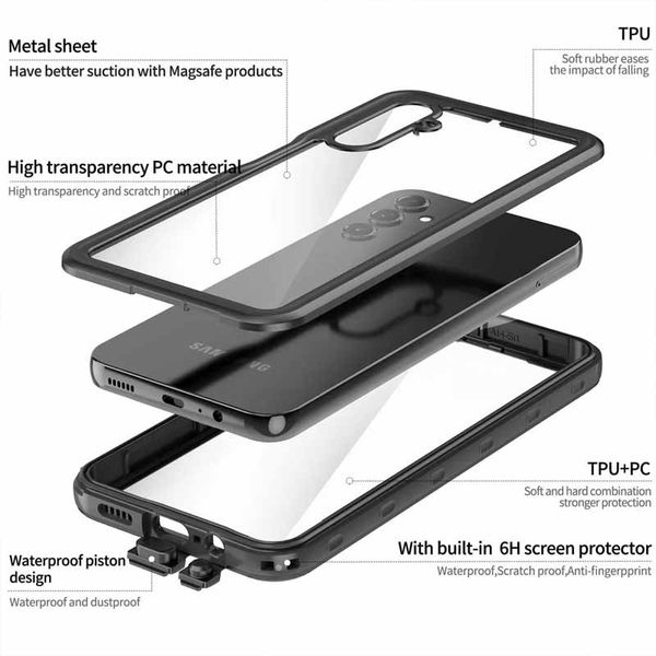 Водонепроникний чохол Shellbox для Samsung Galaxy A24 4G Чорний (264931) 264931 фото