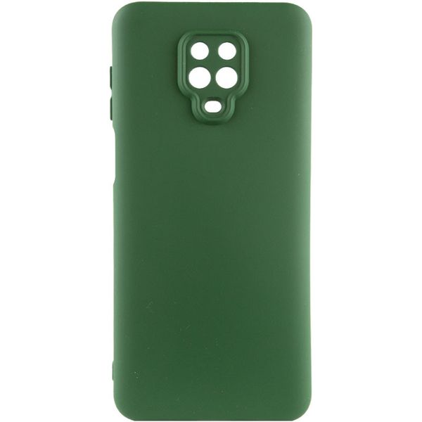 Чохол TPU GETMAN Liquid Silk Full Camera для Xiaomi Redmi Note 9 Pro Max Зелений / Dark green (301117) 301117 фото