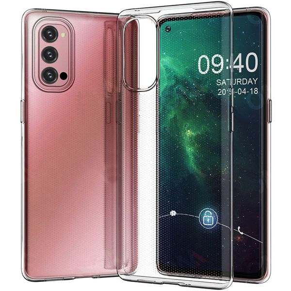 TPU чохол Epic Transparent 1,0mm для Oppo Reno 4 Безбарвний (прозорий) (146535) 146535 фото