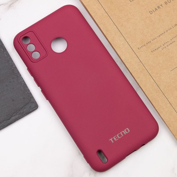 Чохол Silicone Cover My Color Full Camera (A) для TECNO Spark 6 Go Бордовий / Marsala (207148) 207148 фото