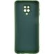 Чохол TPU GETMAN Liquid Silk Full Camera для Xiaomi Redmi Note 9 Pro Max Зелений / Dark green (301117) 301117 фото 2