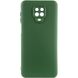 Чохол TPU GETMAN Liquid Silk Full Camera для Xiaomi Redmi Note 9 Pro Max Зелений / Dark green (301117) 301117 фото 1