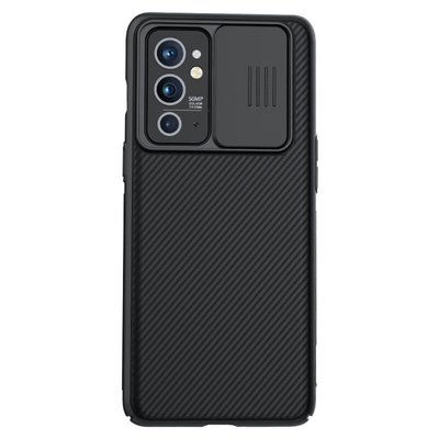 Карбонова накладка Nillkin Camshield (зі шторкою для камери) для OnePlus 9RT 5G Чорний / Black (205475) 205475 фото