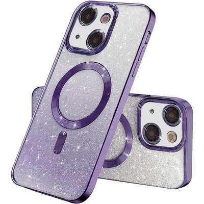 TPU чохол Delight case with MagSafe з захисними лінзами на камеру для Apple iPhone 13 mini (5.4") Фіолетовий / Purple (261365) 261365 фото