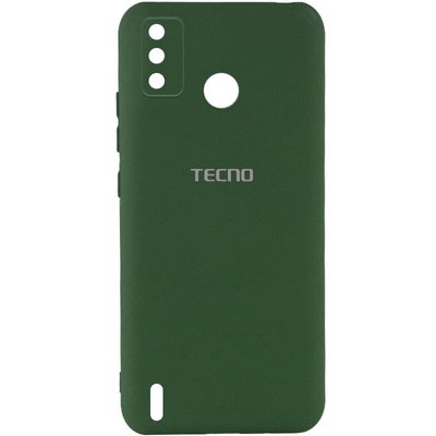 Чохол Silicone Cover My Color Full Camera (A) для TECNO Spark 6 Go Зелений / Dark green (207152) 207152 фото