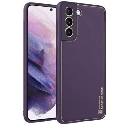 Шкіряний чохол Xshield для Samsung Galaxy S21 Фіолетовий / Dark Purple (261688) 261688 фото