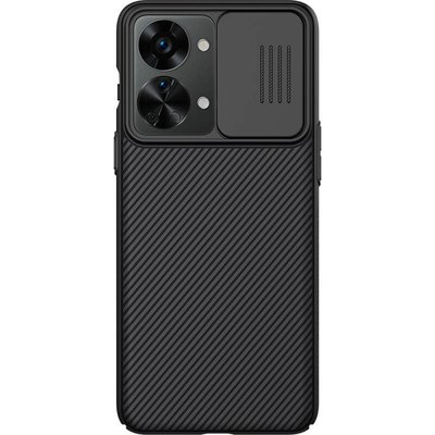 Карбонова накладка Nillkin Camshield (зі шторкою для камери) для OnePlus Nord 2T 5G Чорний / Black (217980) 217980 фото