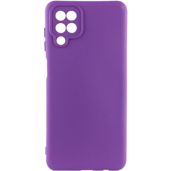 Чохол Silicone Cover Lakshmi Full Camera (A) для Samsung Galaxy A12 Фіолетовий / Purple (212684) 212684 фото