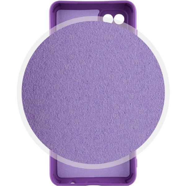 Чохол Silicone Cover Lakshmi Full Camera (A) для Samsung Galaxy A12 Фіолетовий / Purple (212684) 212684 фото