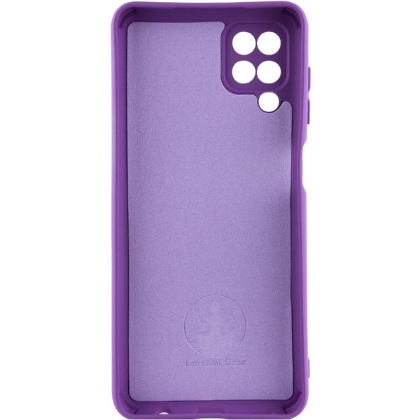 Чохол Silicone Cover Lakshmi Full Camera (A) для Samsung Galaxy A12 Фіолетовий / Purple (212684) 212684 фото