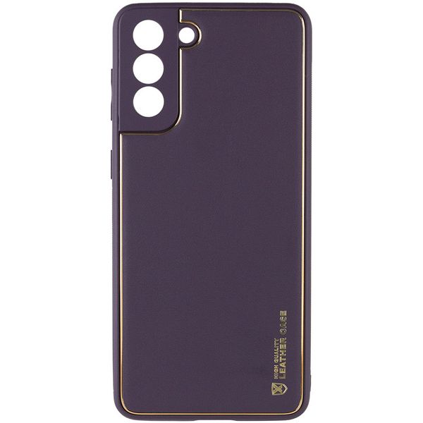 Шкіряний чохол Xshield для Samsung Galaxy S21 Фіолетовий / Dark Purple (261688) 261688 фото