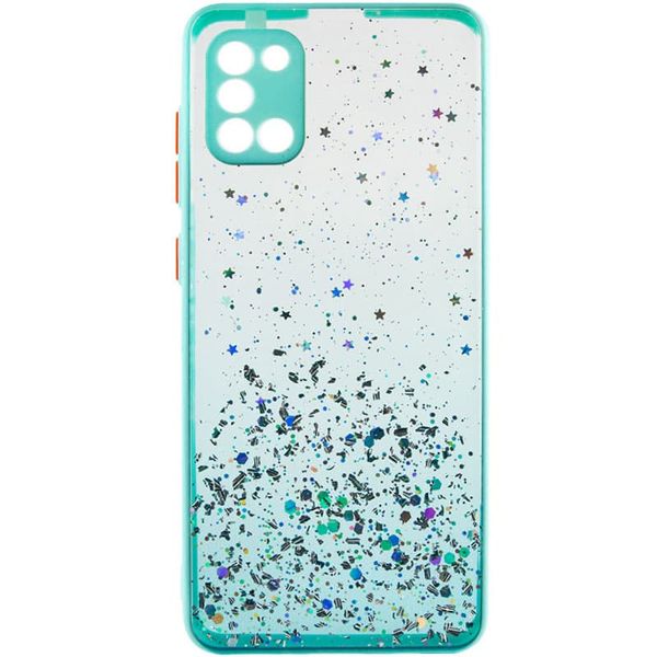 TPU чохол Spangle star з захистом камери для Samsung Galaxy A31 Бірюзовий (201067) 201067 фото