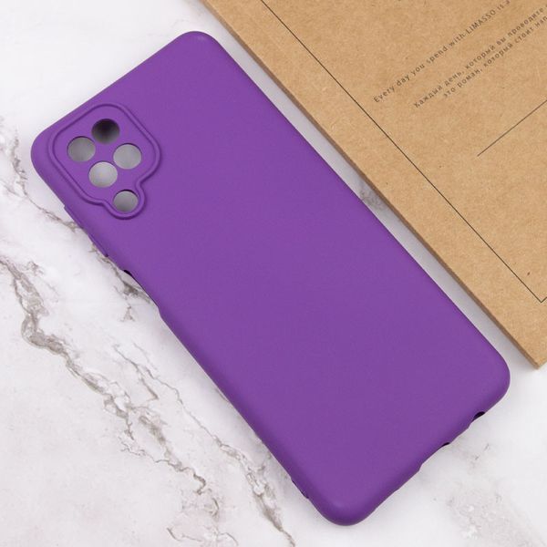 Чохол Silicone Cover Lakshmi Full Camera (A) для Samsung Galaxy A12 Фіолетовий / Purple (212684) 212684 фото