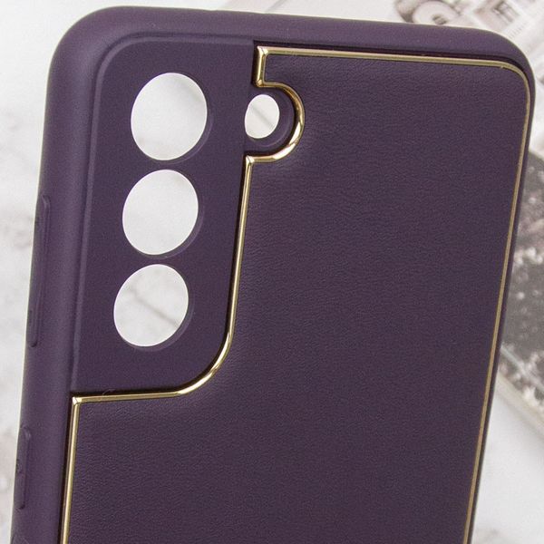 Шкіряний чохол Xshield для Samsung Galaxy S21 Фіолетовий / Dark Purple (261688) 261688 фото