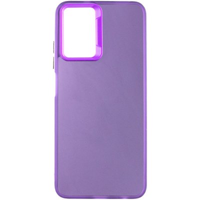 TPU+PC чохол Magic glow with protective edge для Xiaomi Redmi Note 10 Purple (264374) 264374 фото