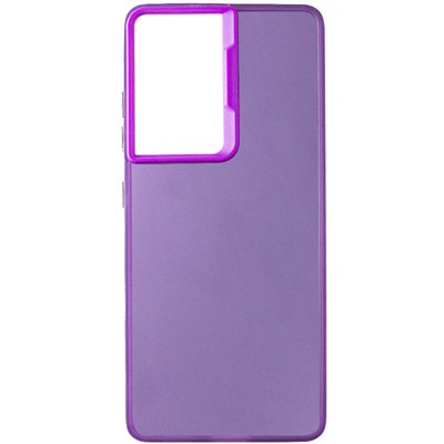 TPU+PC чохол Magic glow with protective edge для Samsung Galaxy S21 Ultra Purple (264350) 264350 фото