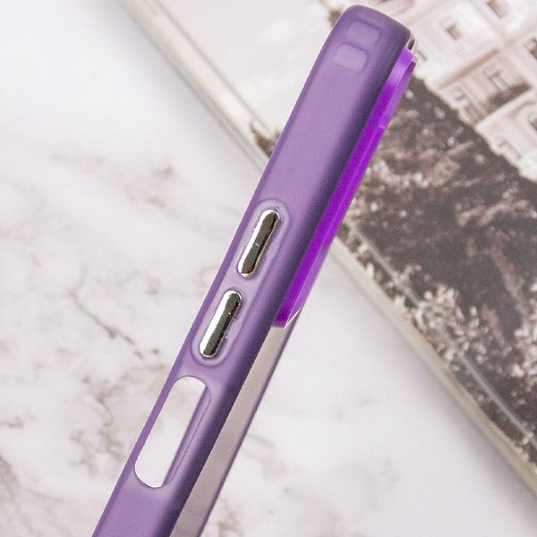 TPU+PC чохол Magic glow with protective edge для Xiaomi Redmi Note 10 Purple (264374) 264374 фото