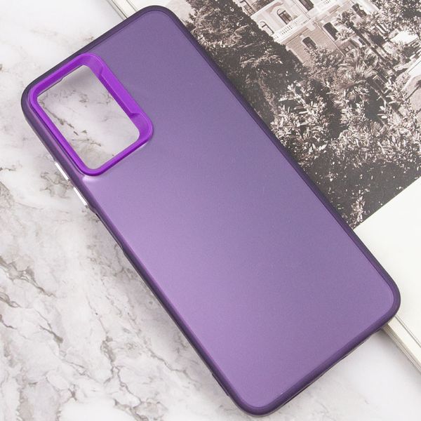 TPU+PC чохол Magic glow with protective edge для Xiaomi Redmi Note 10 Purple (264374) 264374 фото