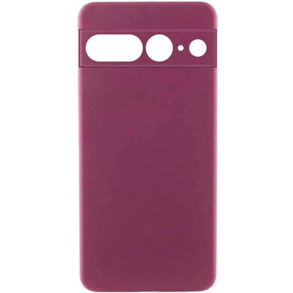 Чохол Silicone Cover Lakshmi Full Camera (AAA) для Google Pixel 7 Pro Бордовий / Plum (263654) 263654 фото