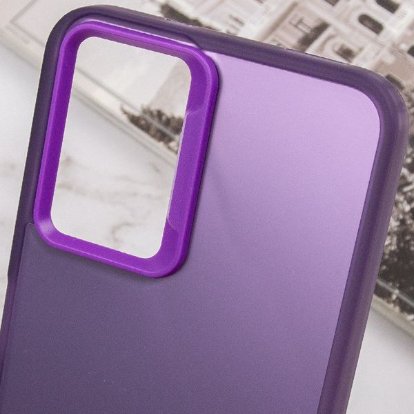 TPU+PC чохол Magic glow with protective edge для Xiaomi Redmi Note 10 Purple (264374) 264374 фото