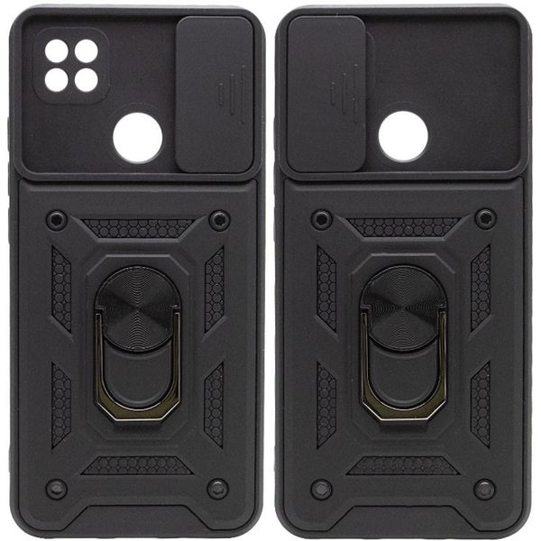 Ударостійкий чохол Camshield Serge Ring for Magnet для Realme C25Y Чорний (210134) 210134 фото