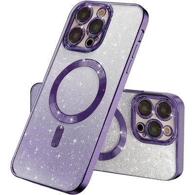 TPU чохол Delight case with MagSafe з захисними лінзами на камеру для Apple iPhone 12 Pro Фіолетовий / Purple (261329) 261329 фото
