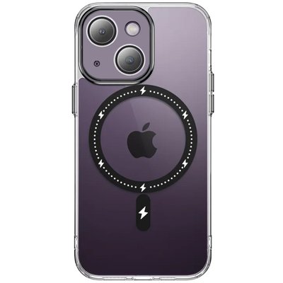 Чохол TPU+PC Colorful with MagSafe для Apple iPhone 14 (6.1") Black (255399) 255399 фото