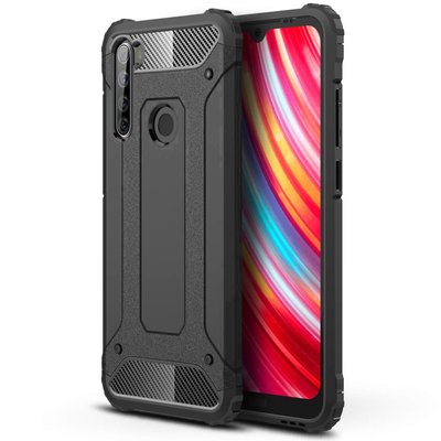 Броньований протиударний TPU+PC чохол Immortal для Xiaomi Redmi Note 8T Чорний (126479) 126479 фото