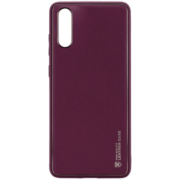 Шкіряний чохол Xshield для Xiaomi Redmi 9A Бордовий / Plum Red (261784) 261784 фото