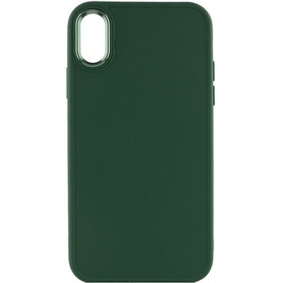 TPU чохол Bonbon Metal Style для для Apple iPhone XR (6.1") Зелений / Army green (215455) 215455 фото