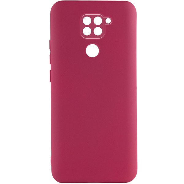 Чохол Silicone Cover Lakshmi Full Camera (A) для Xiaomi Redmi Note 9 4G Бордовий / Marsala (225763) 225763 фото