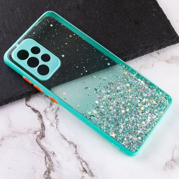 TPU чохол Spangle star з захистом камери для Samsung Galaxy A32 (A325F) 4G Бірюзовий (201102) 201102 фото