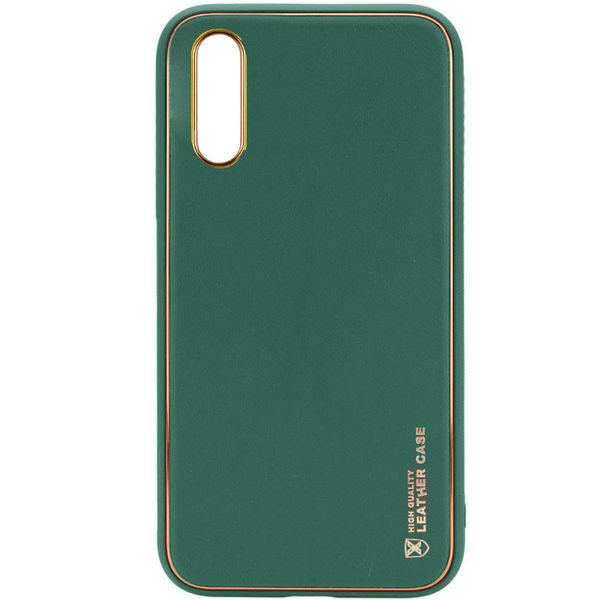 Шкіряний чохол Xshield для Xiaomi Redmi 9A Зелений / Army green (261786) 261786 фото