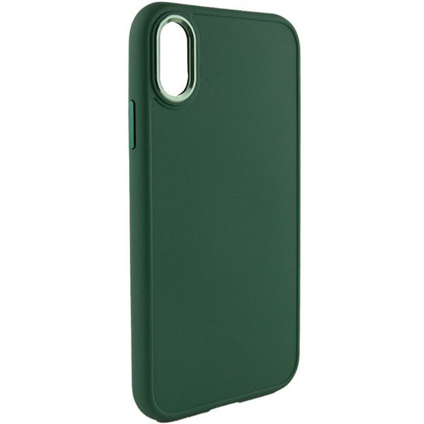 TPU чохол Bonbon Metal Style для для Apple iPhone XR (6.1") Зелений / Army green (215455) 215455 фото