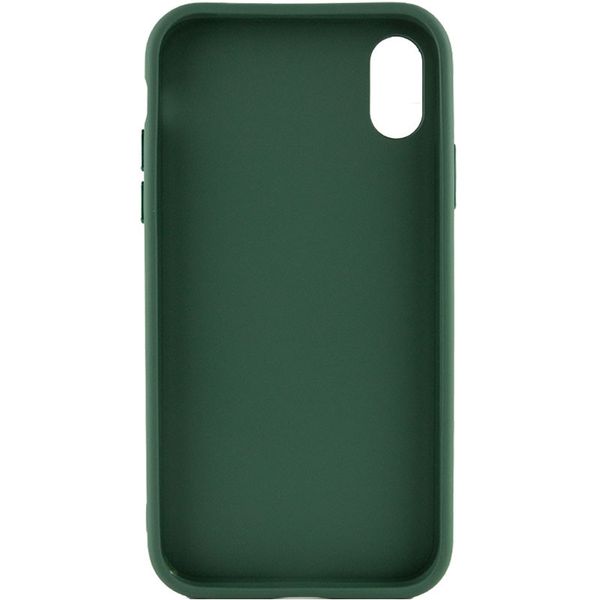 TPU чохол Bonbon Metal Style для для Apple iPhone XR (6.1") Зелений / Army green (215455) 215455 фото